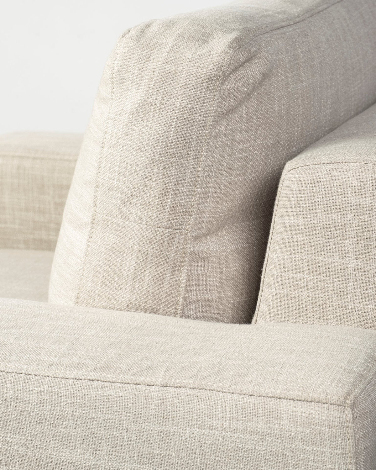 The Haru Accent Chair — Cream Fabric