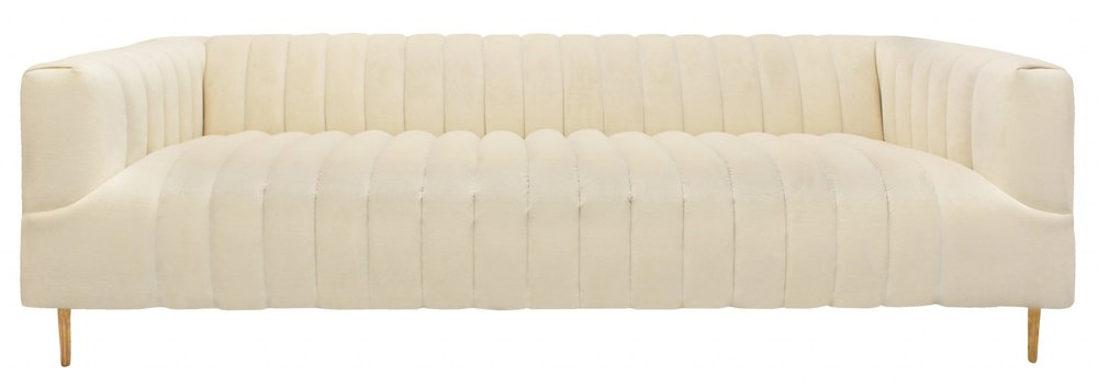 The Kin Sofa — Ivory Velvet