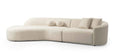 The Nagi Sectional — Ivory Boucle