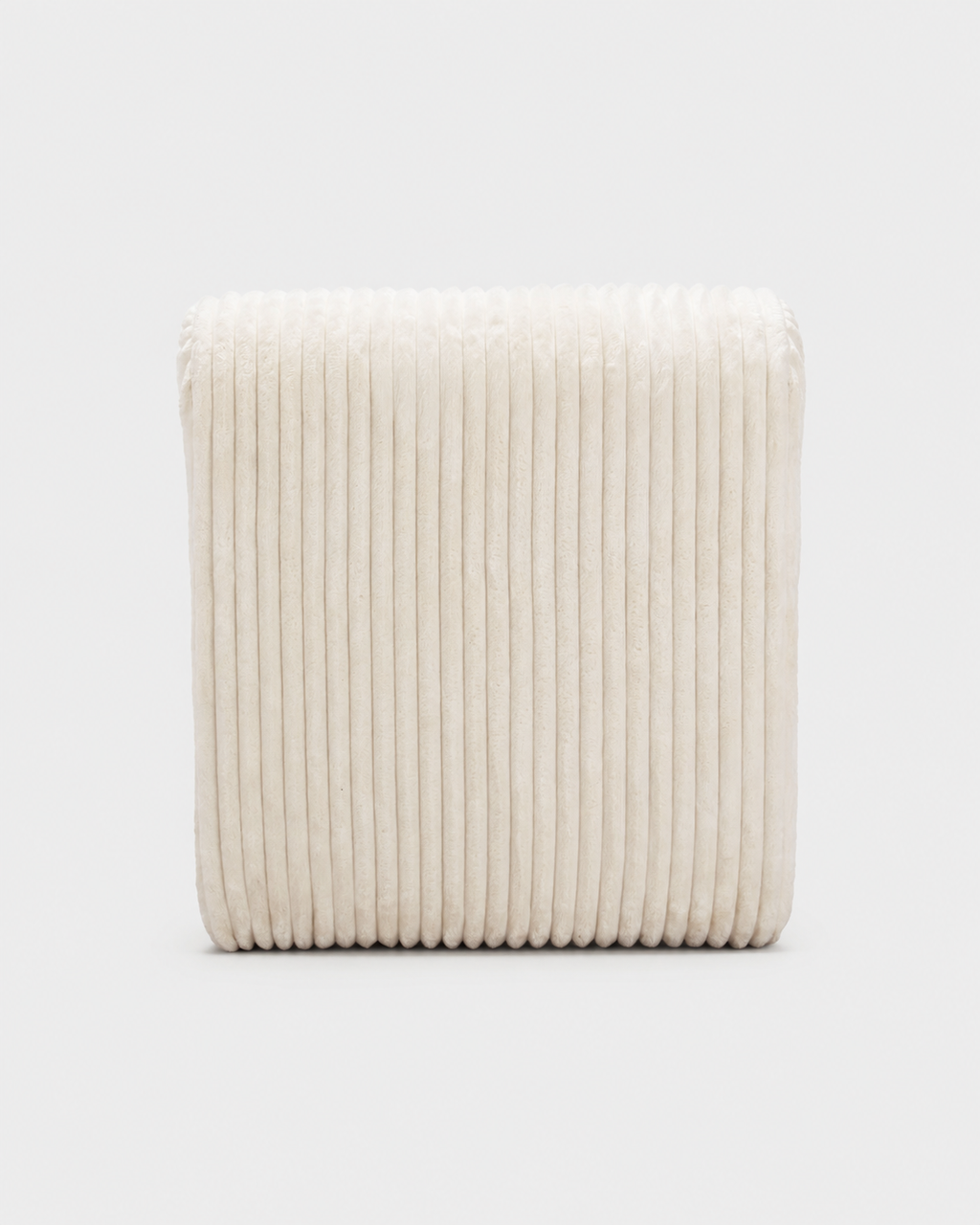 The Yui Lounge Chair — White Corduroy