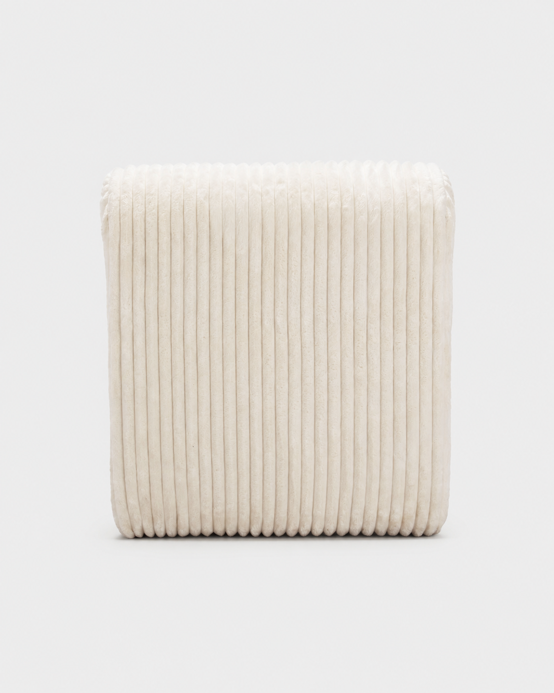 The Yui Lounge Chair — White Corduroy