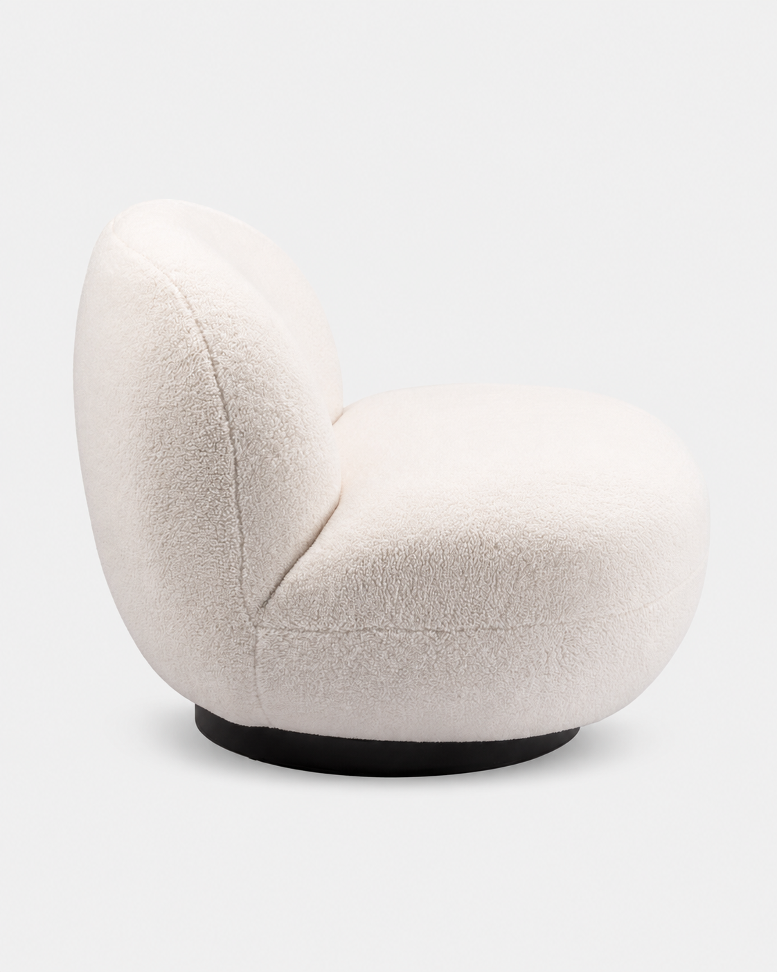 The Kaori Slipper Chair — Cream Shearling