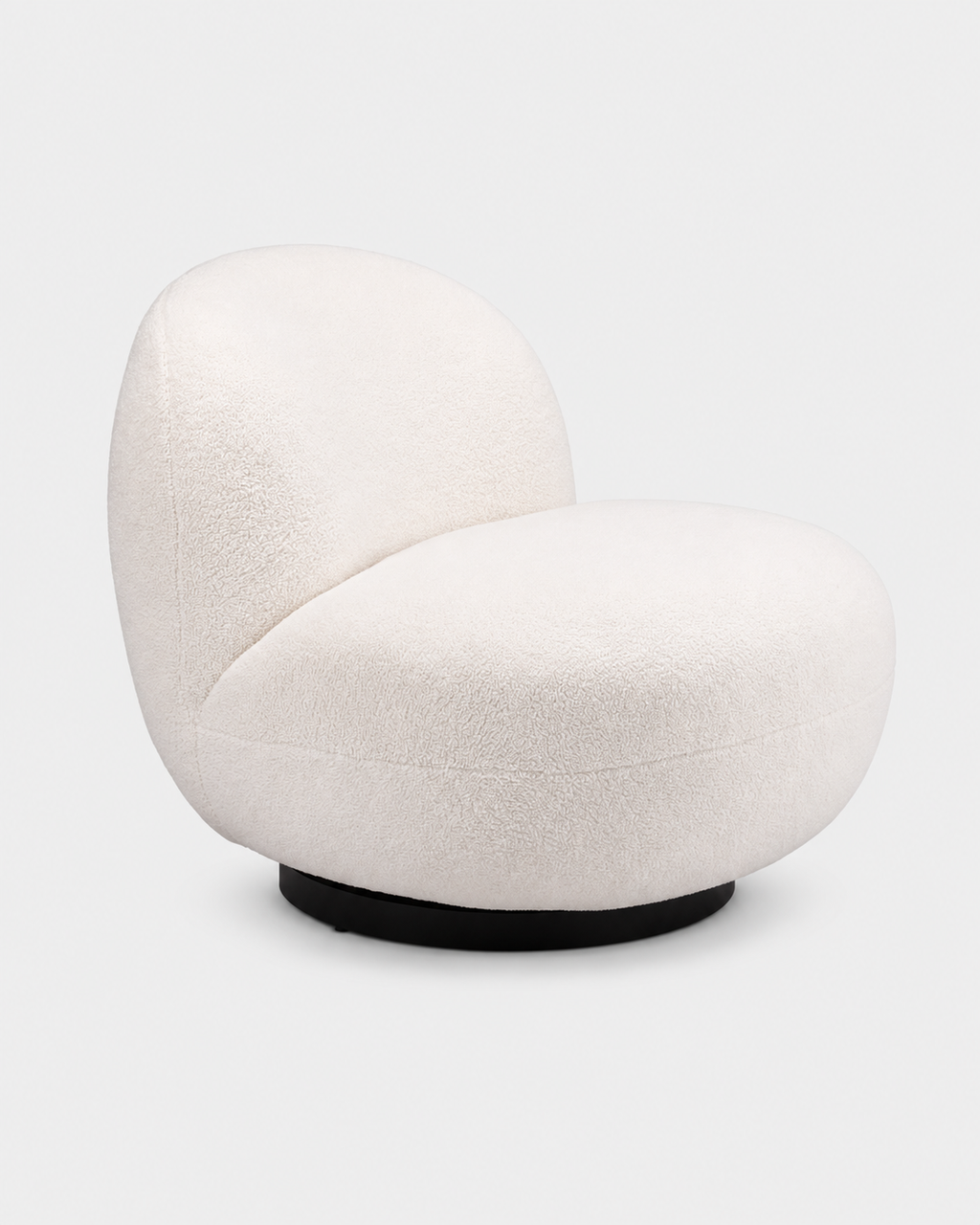 The Kaori Slipper Chair — Cream Shearling