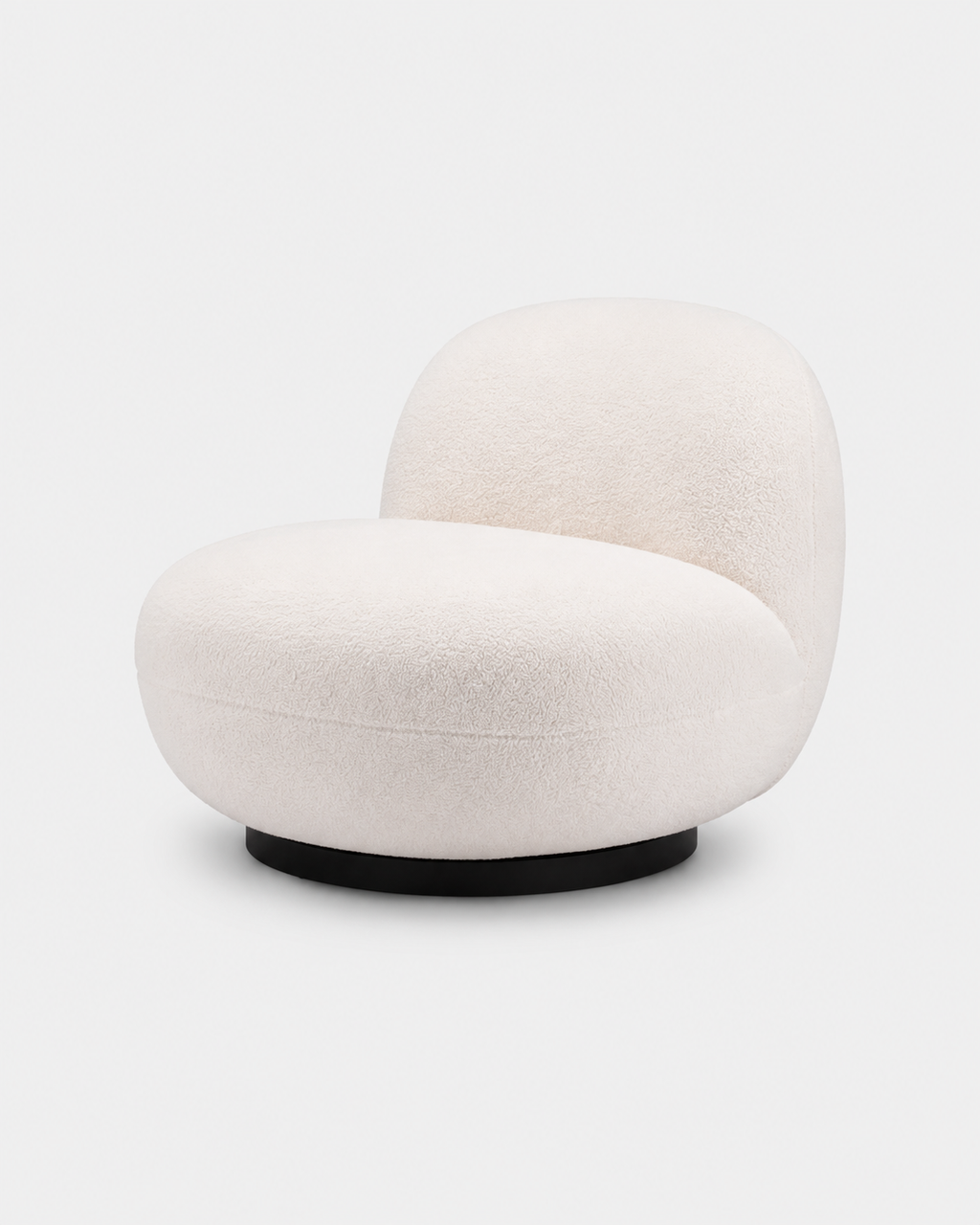 The Kaori Slipper Chair — Cream Shearling