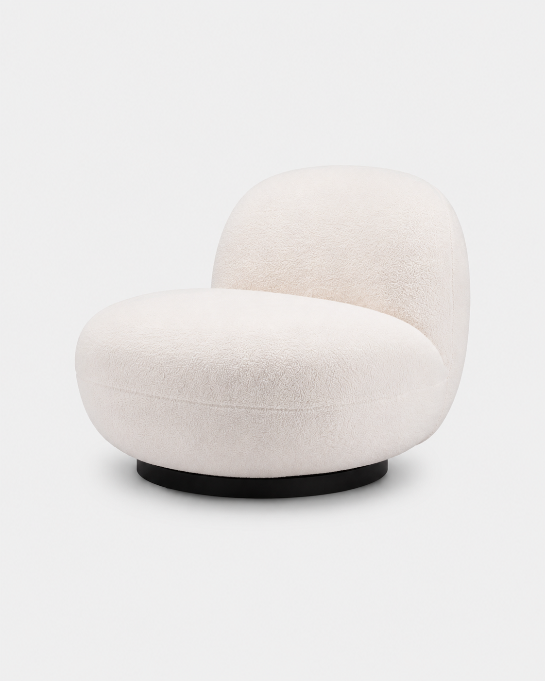The Kaori Slipper Chair — Cream Shearling