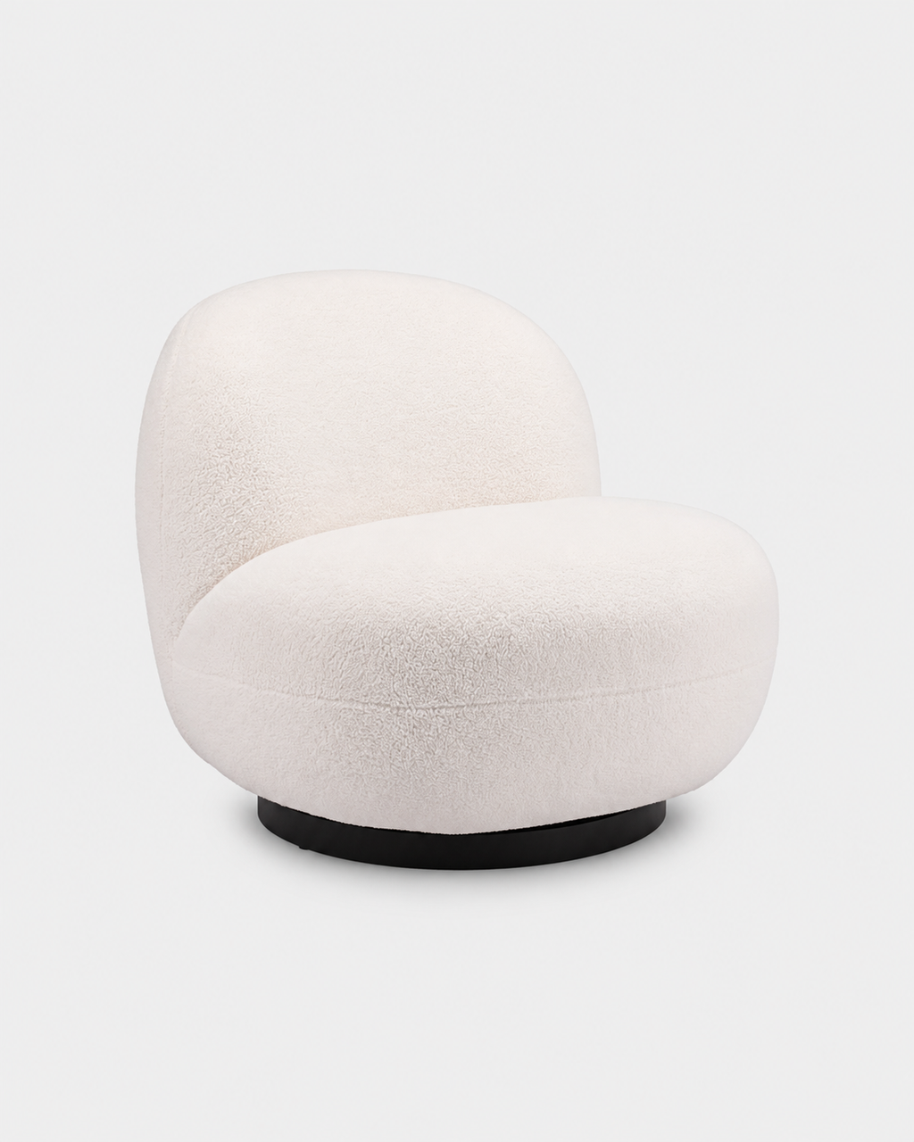 The Kaori Slipper Chair — Cream Shearling