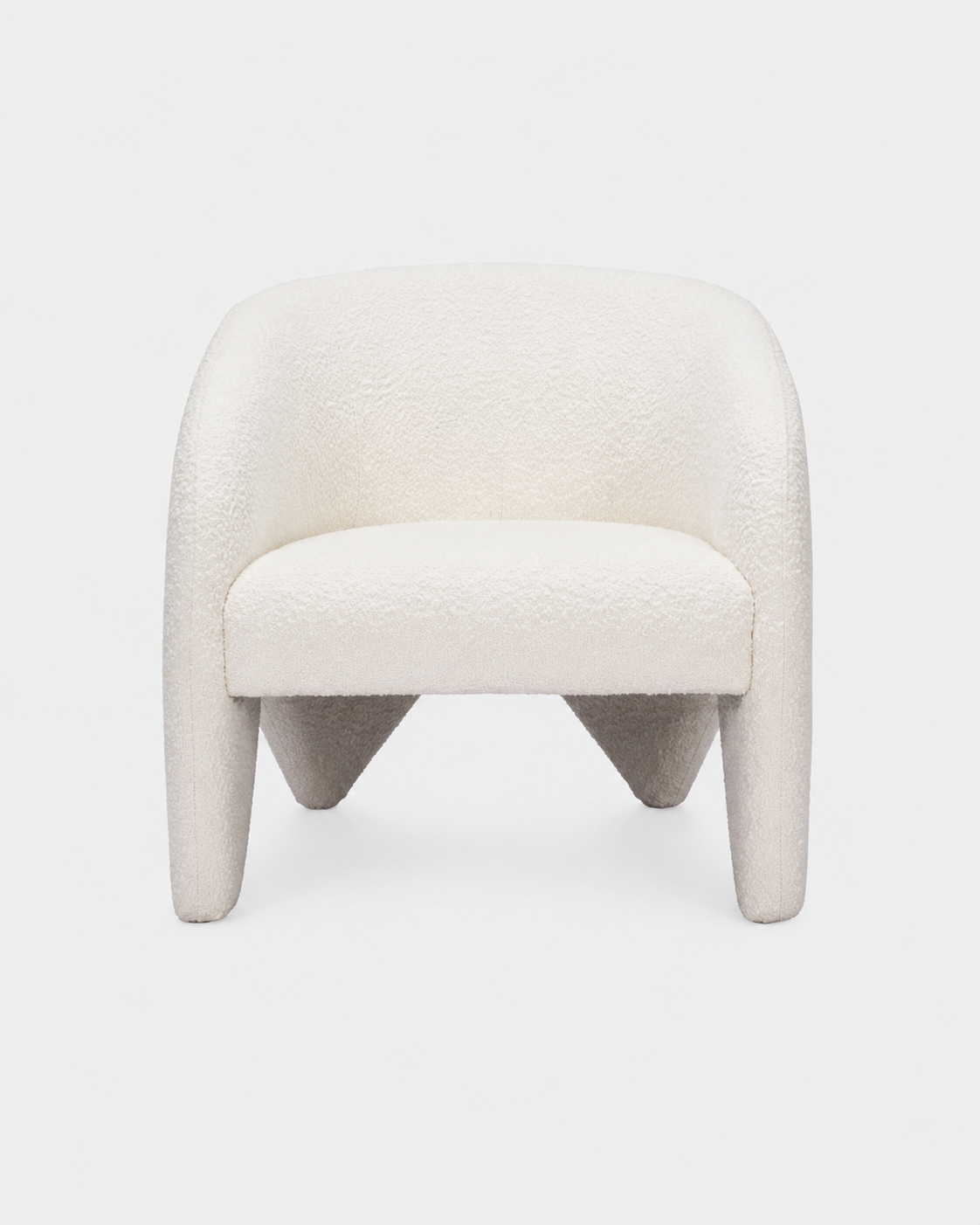 The Fuyu Accent Chair — White Shearling