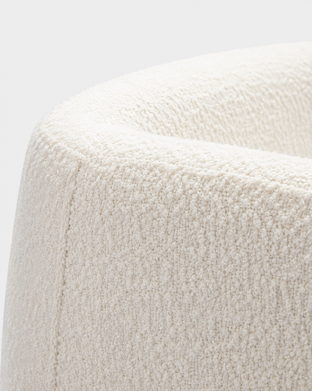 The Fuyu Accent Chair — White Shearling