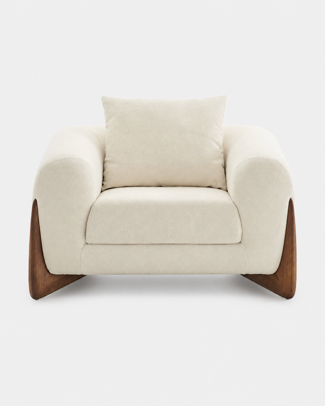 The Nami Accent Chair — Cream Sherpa