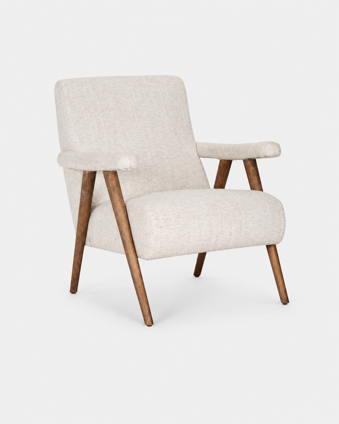 The Rin Accent Chair — Cream Linen
