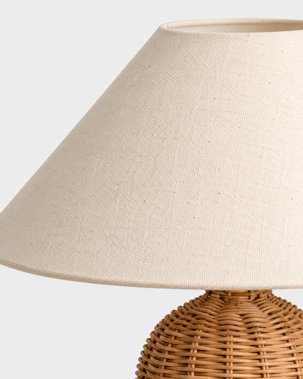 The Kago Table Lamp — Rattan