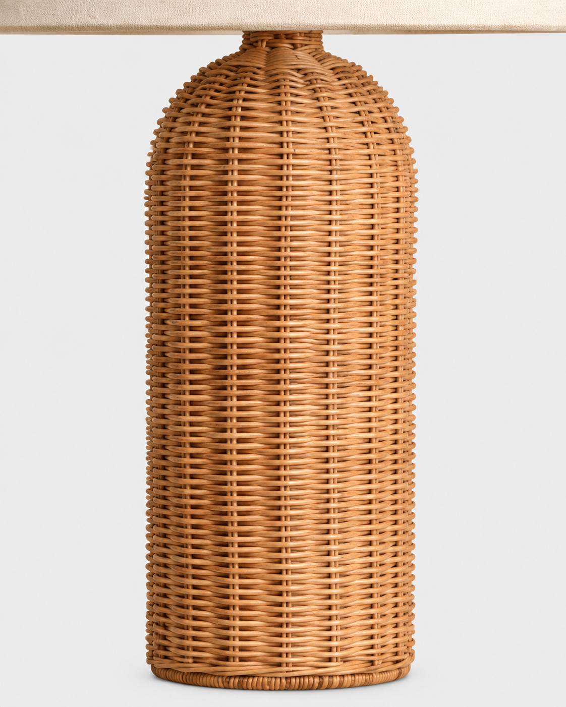 The Kago Table Lamp — Rattan