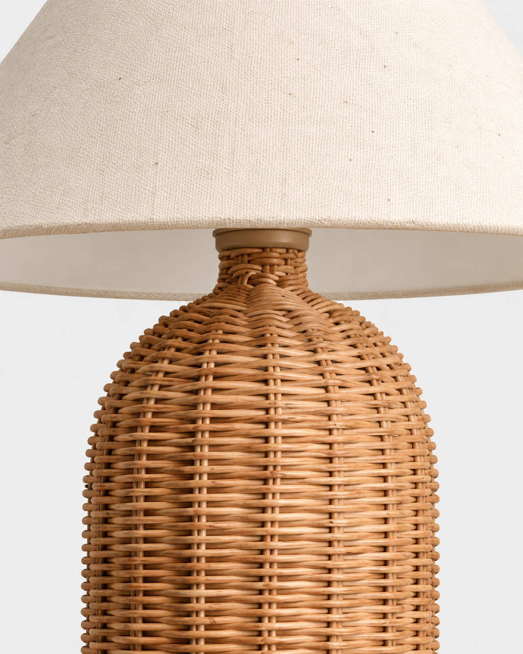 The Kago Table Lamp — Rattan