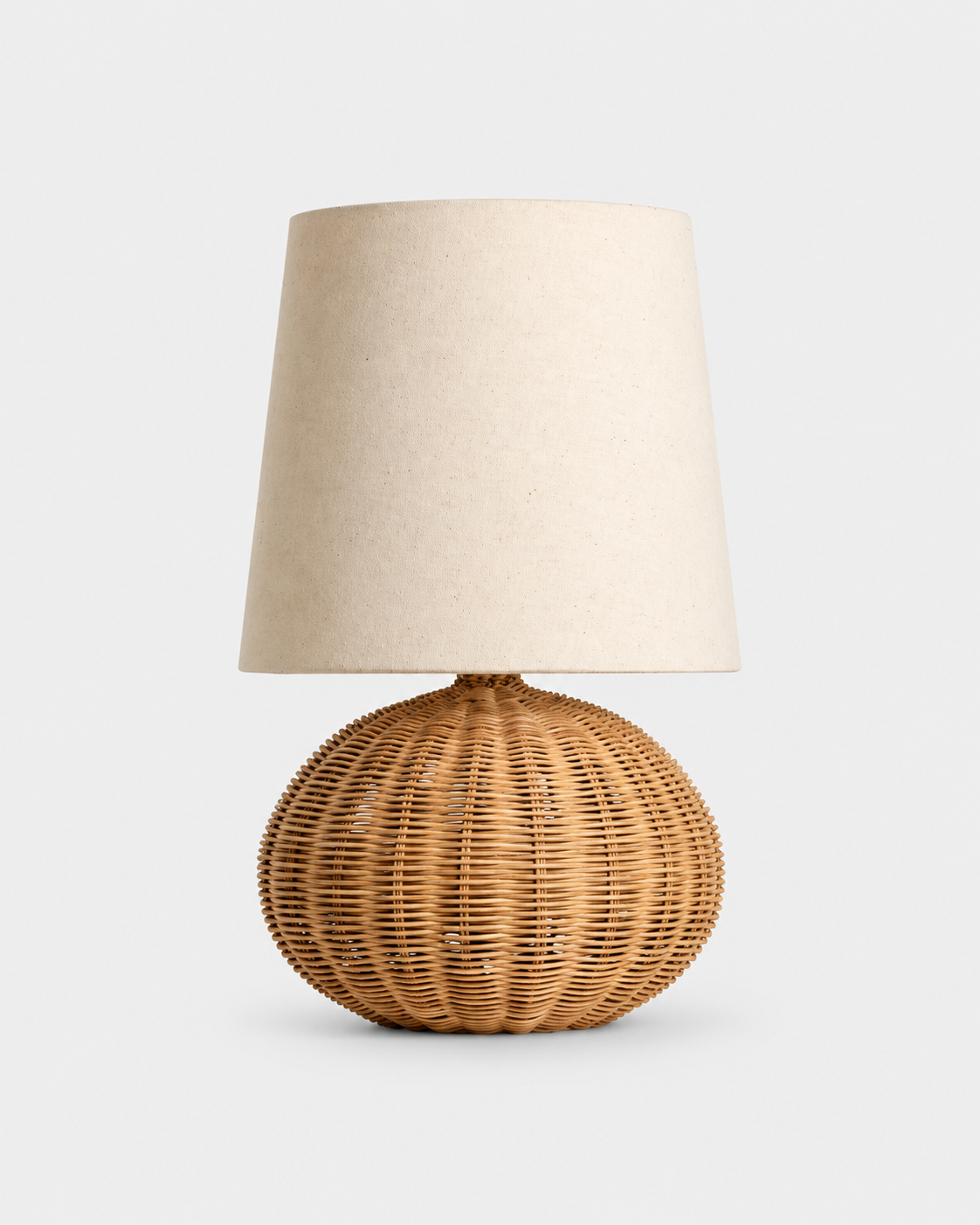 The Kago Table Lamp — Rattan