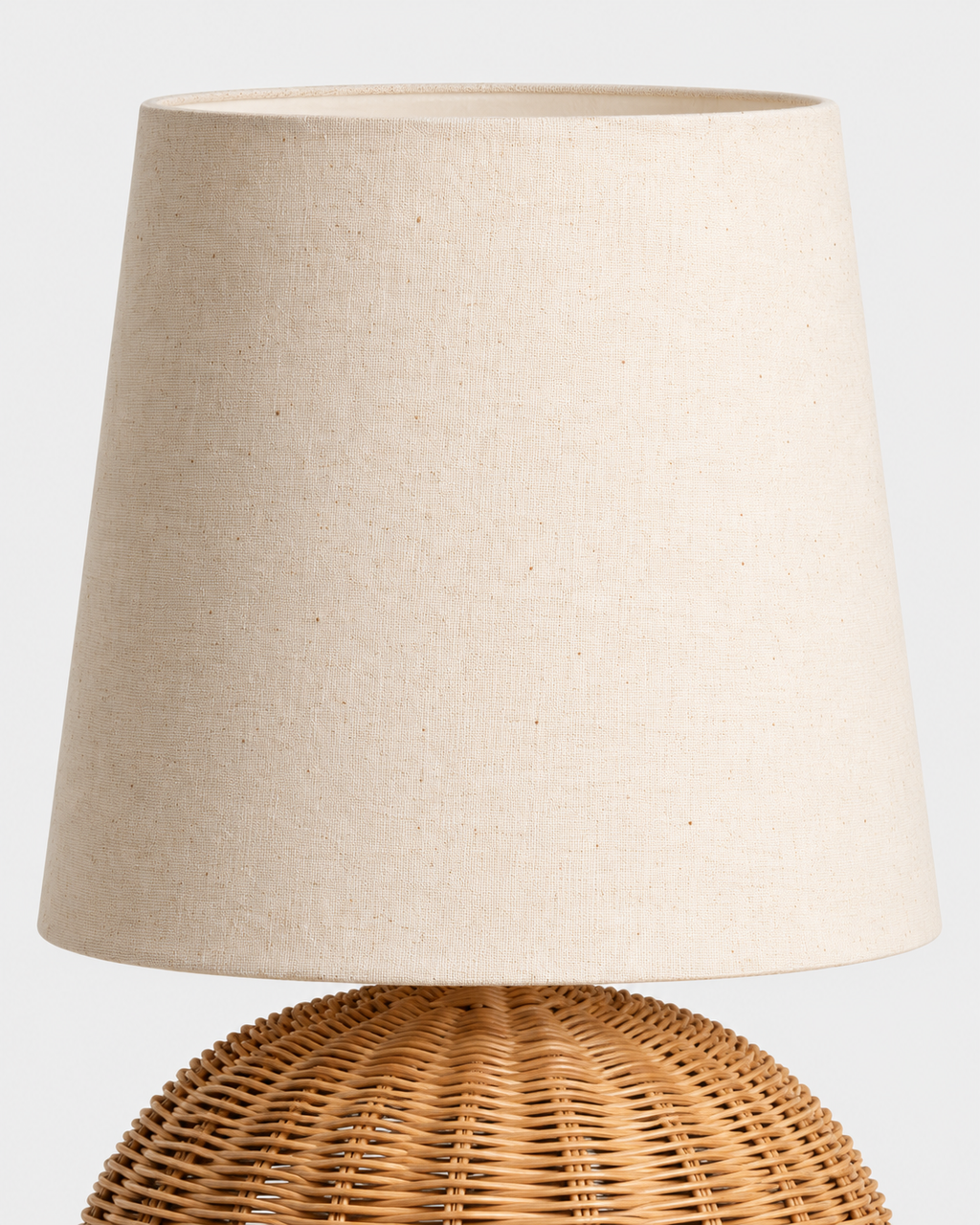 The Kago Table Lamp — Rattan