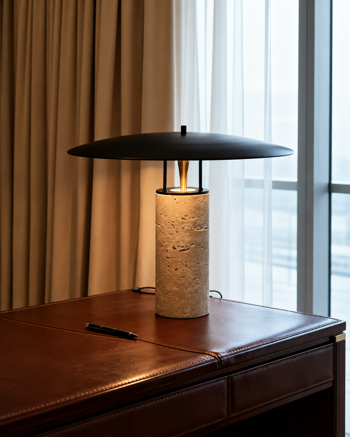 The Kage Table Lamp — Disc Shade