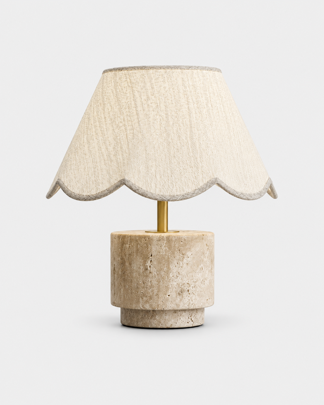 The Hana Table Lamp — Travertine