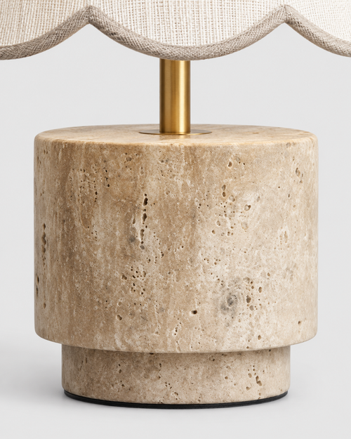 The Hana Table Lamp — Travertine