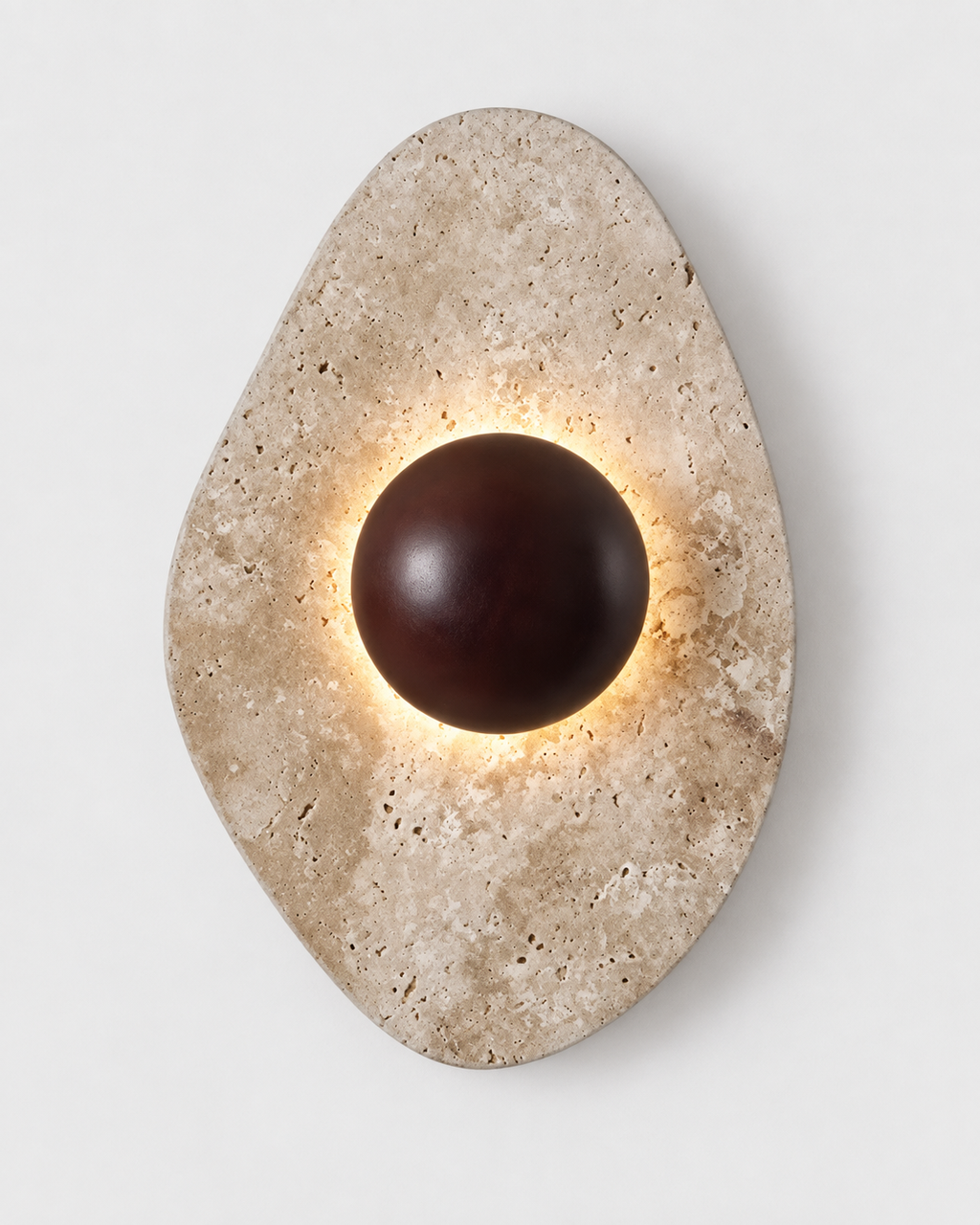 The Seki Wall Sconce — Travertine
