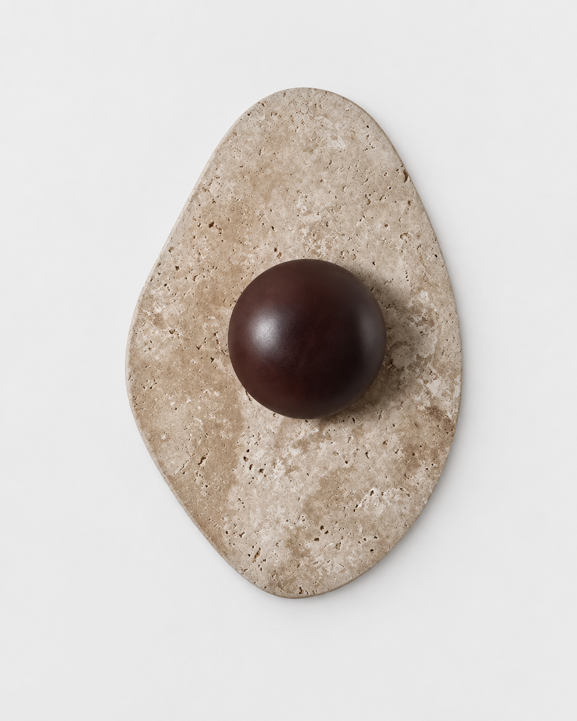 The Seki Wall Sconce — Travertine