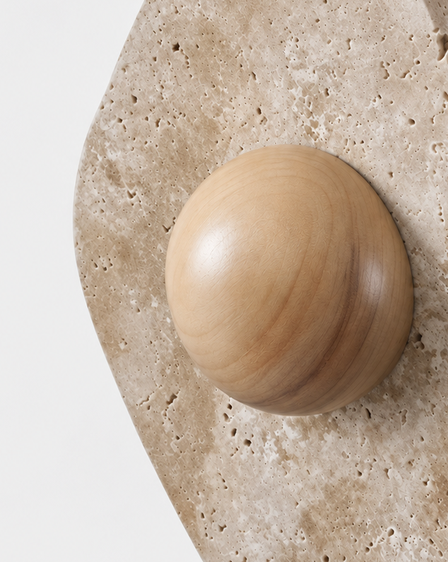 The Seki Wall Sconce — Travertine