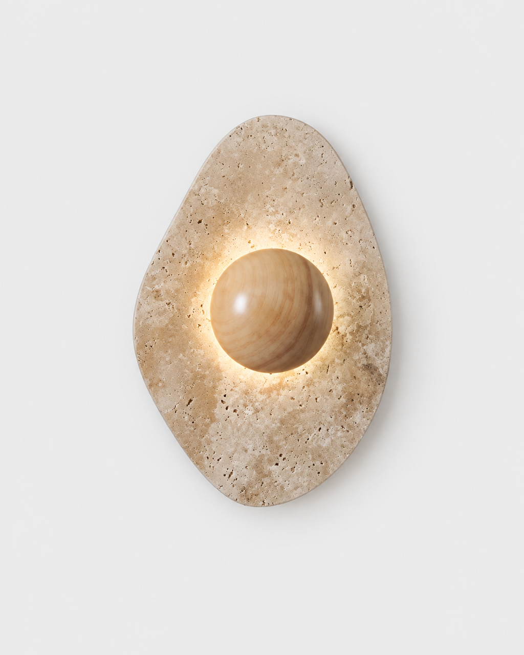 The Seki Wall Sconce — Travertine