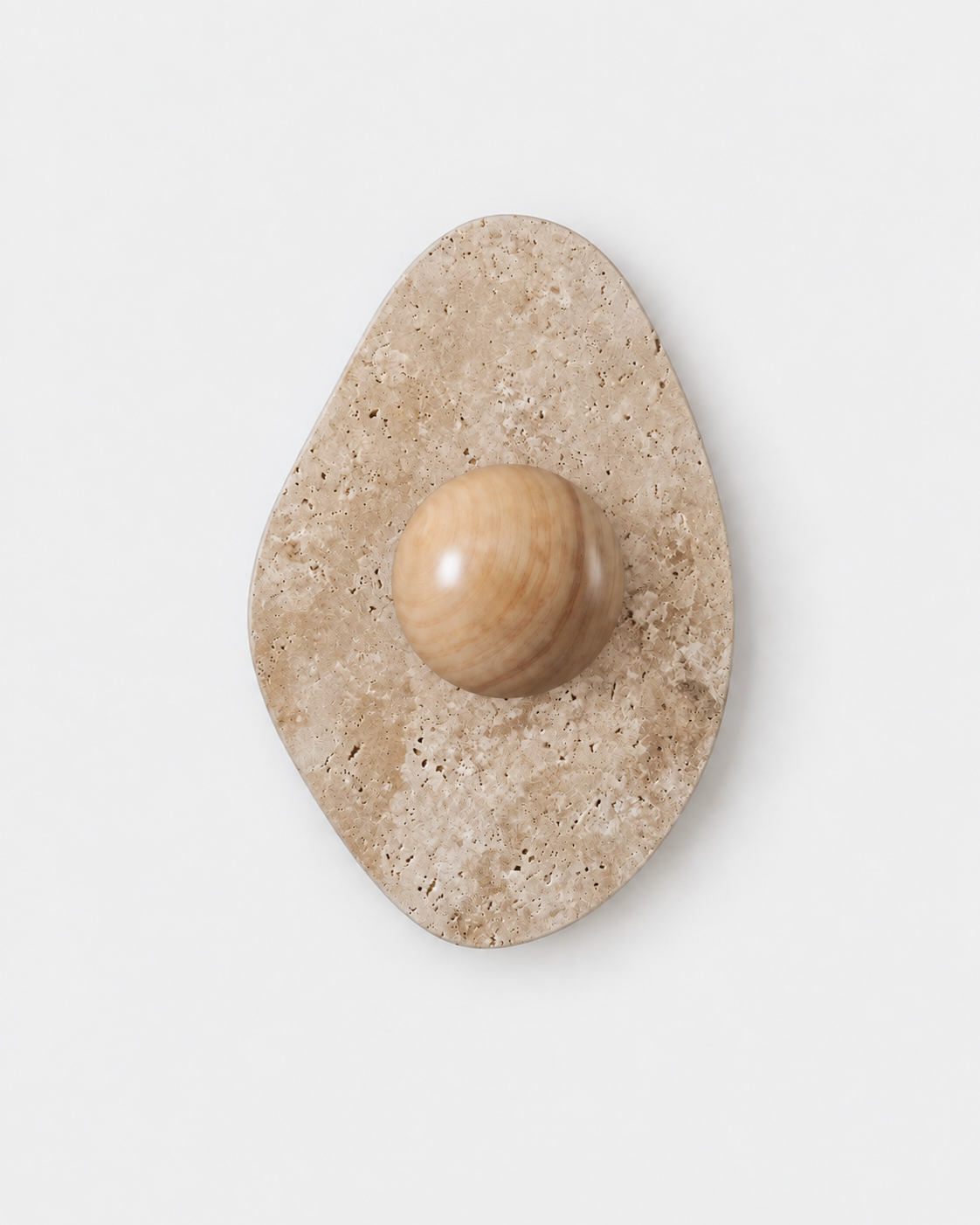 The Seki Wall Sconce — Travertine