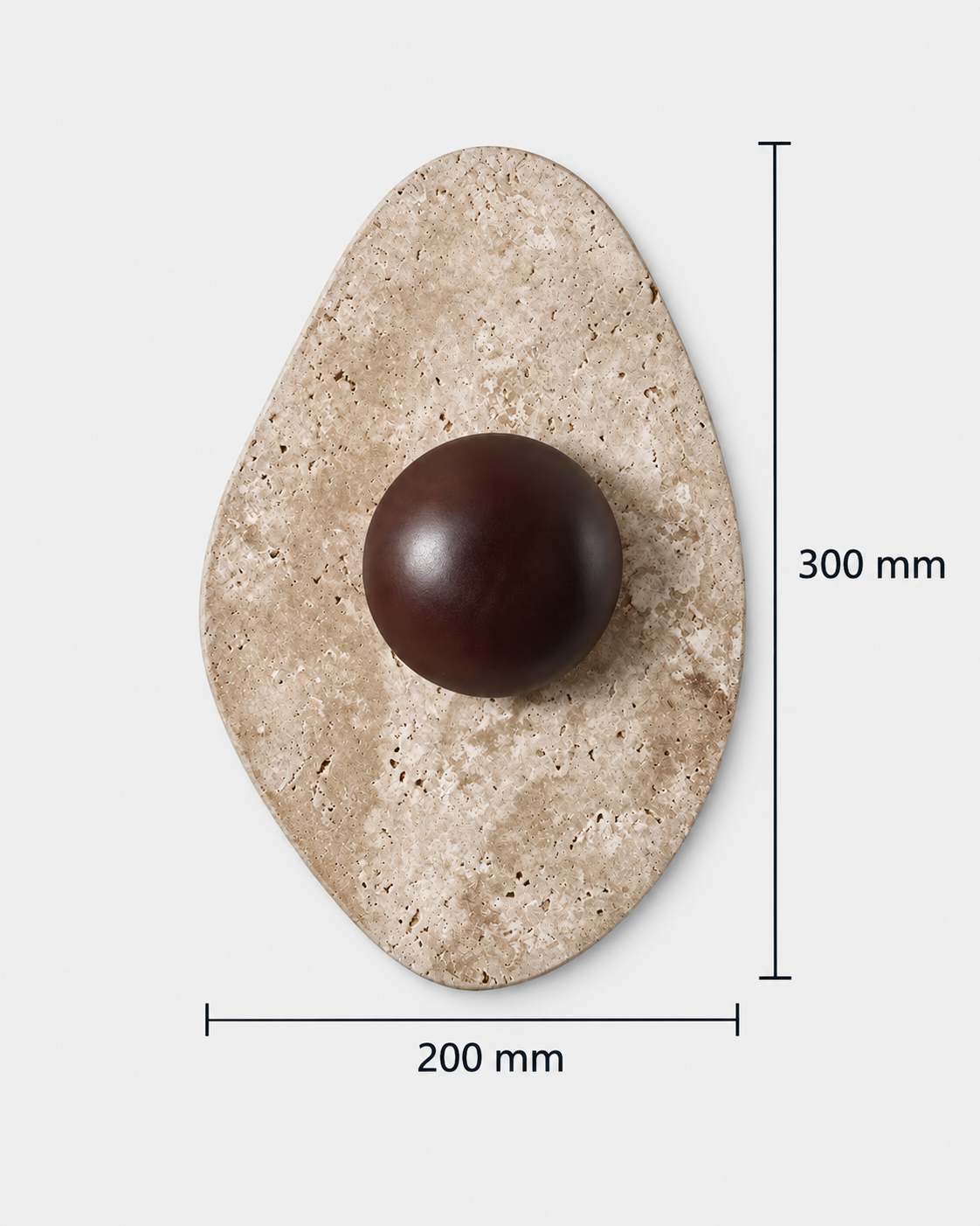 The Seki Wall Sconce — Travertine