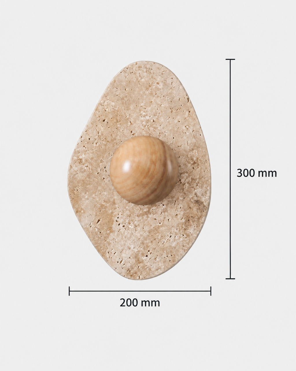 The Seki Wall Sconce — Travertine