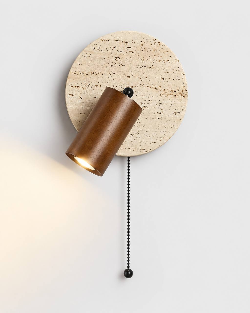 The Asa Wall Light — Travertine Reading Spot