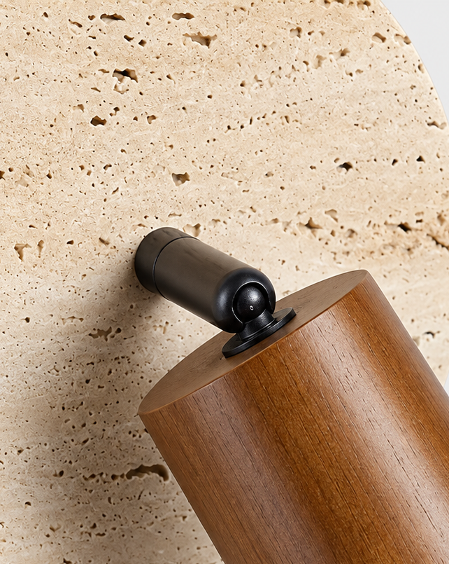 The Asa Wall Light — Travertine Reading Spot