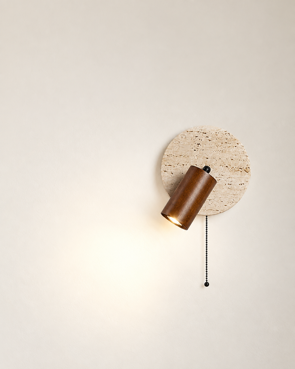 The Asa Wall Light — Travertine Reading Spot