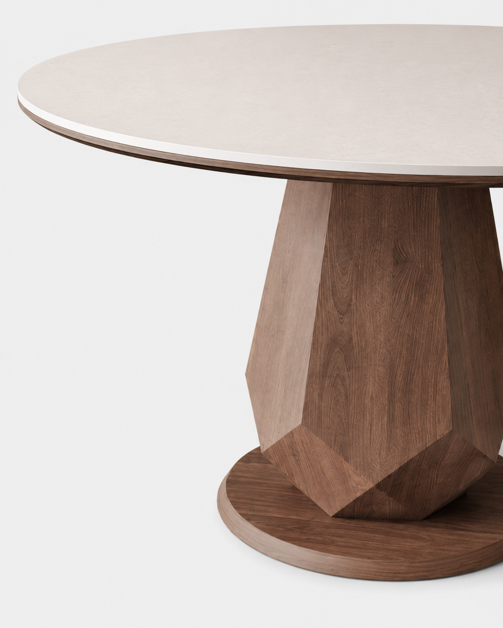 The Madoka Dining Table — Round Stone