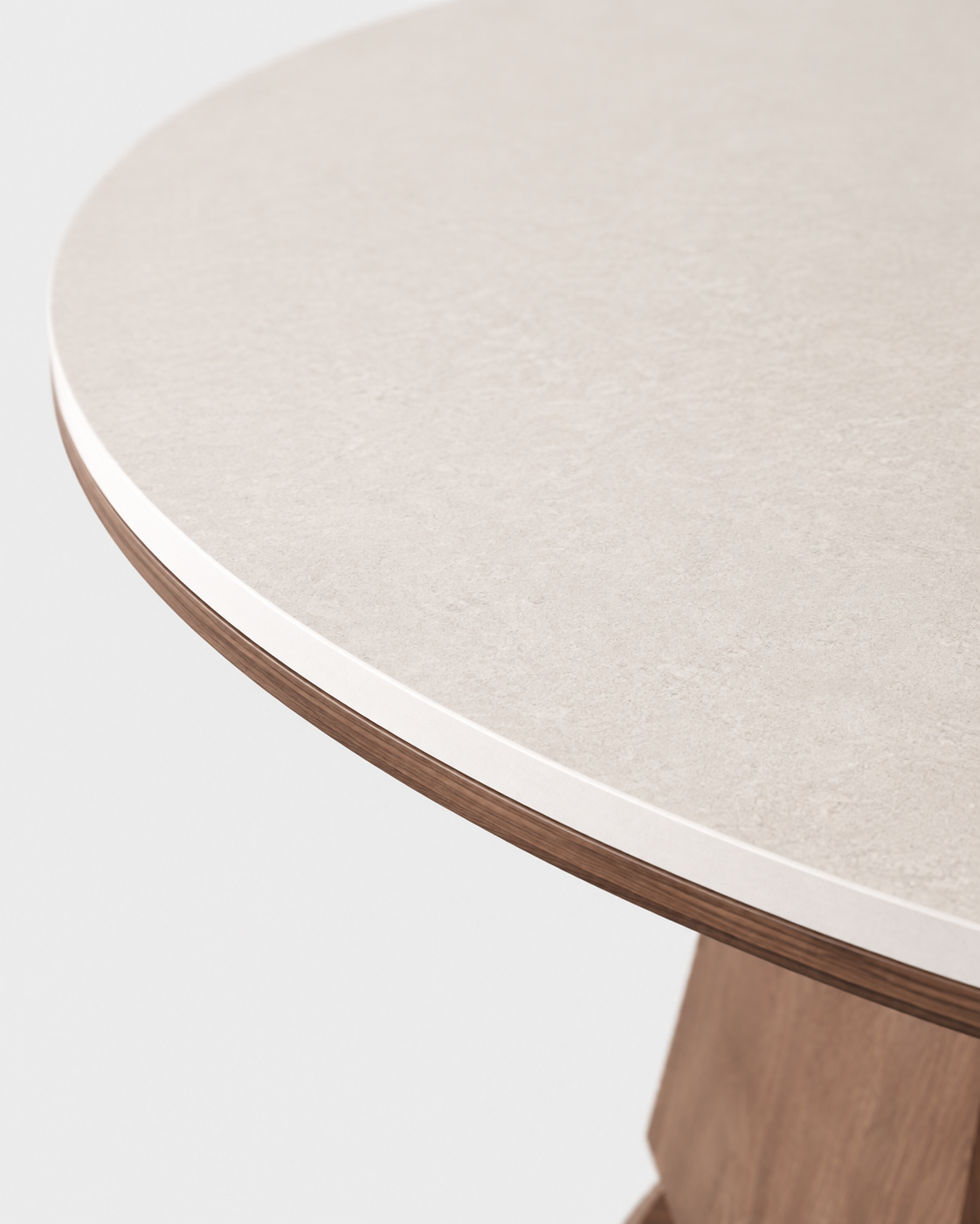 The Madoka Dining Table — Round Stone