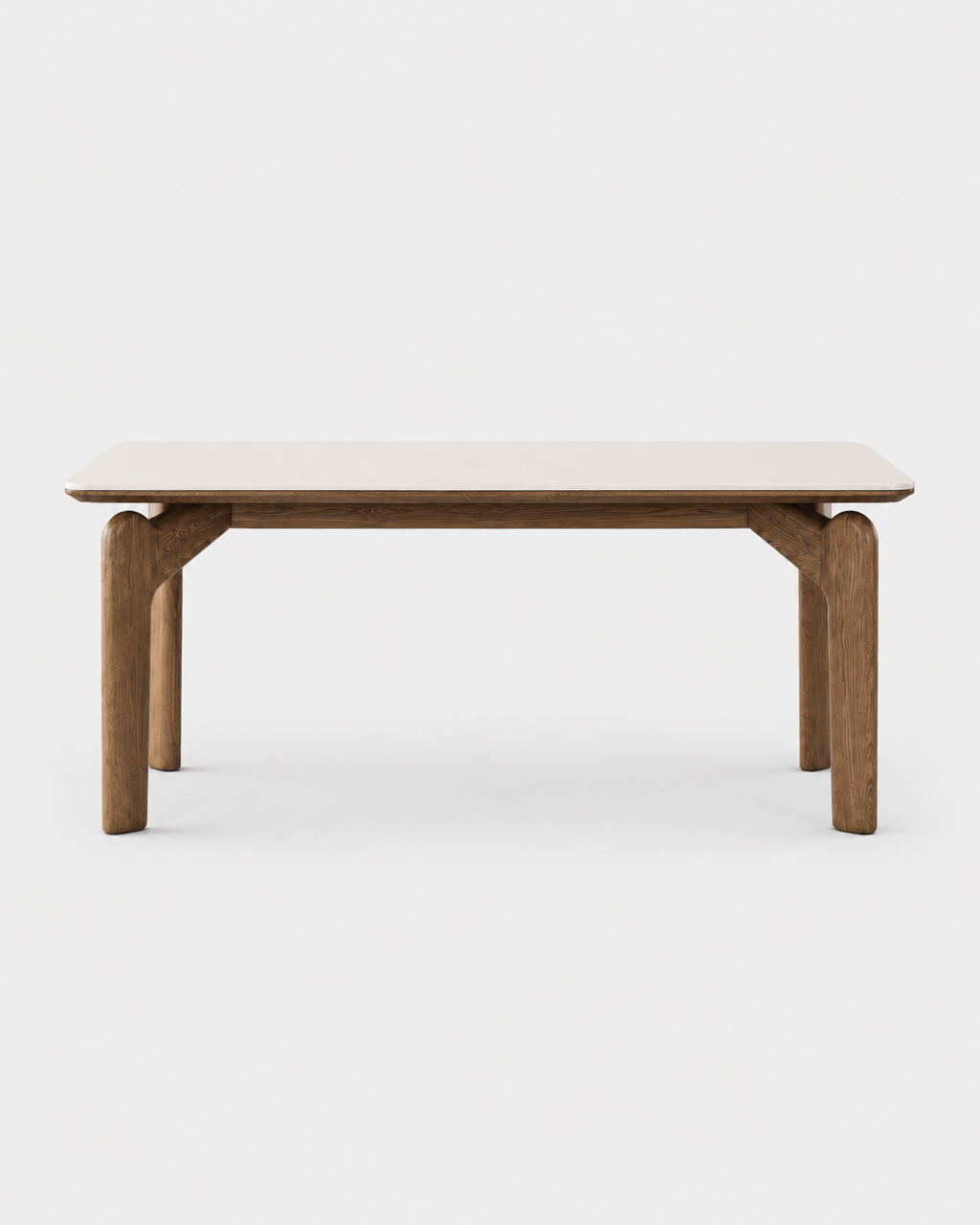 The Kaede Dining Table — Stone & Walnut