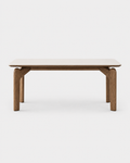 The Kaede Dining Table — Stone & Walnut