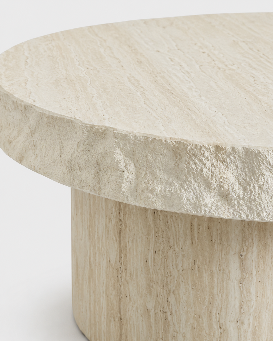 The Suna Coffee Table — Travertine
