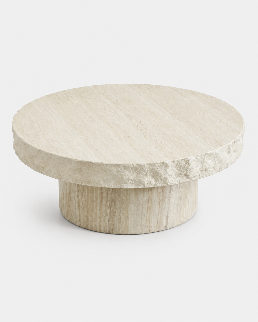 The Suna Coffee Table — Travertine