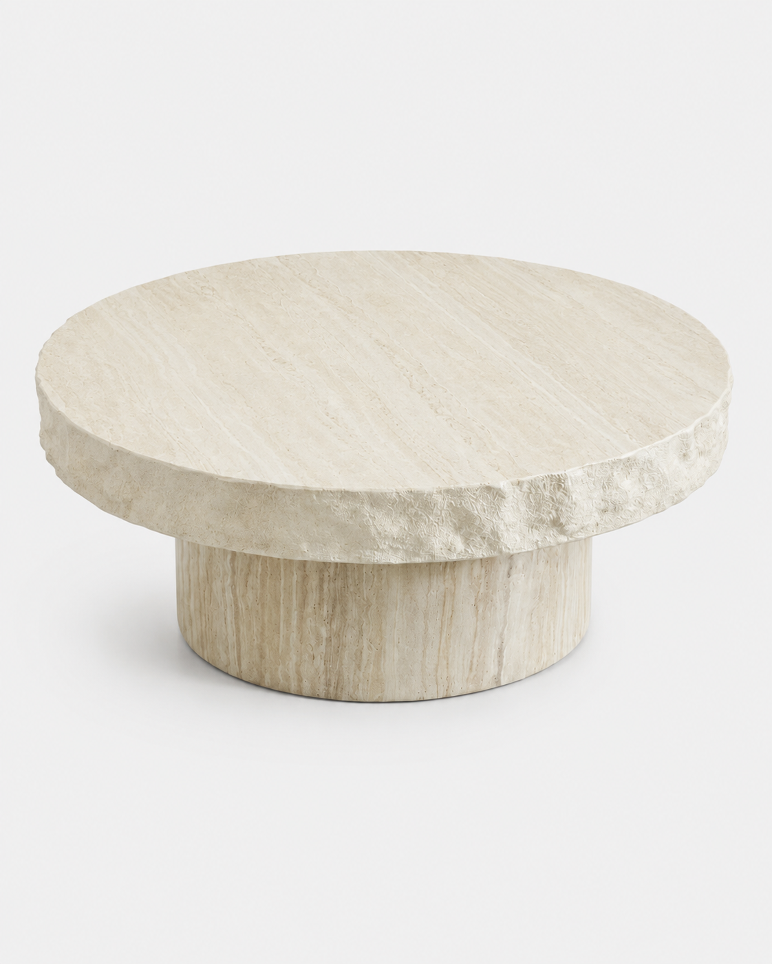 The Suna Coffee Table — Travertine