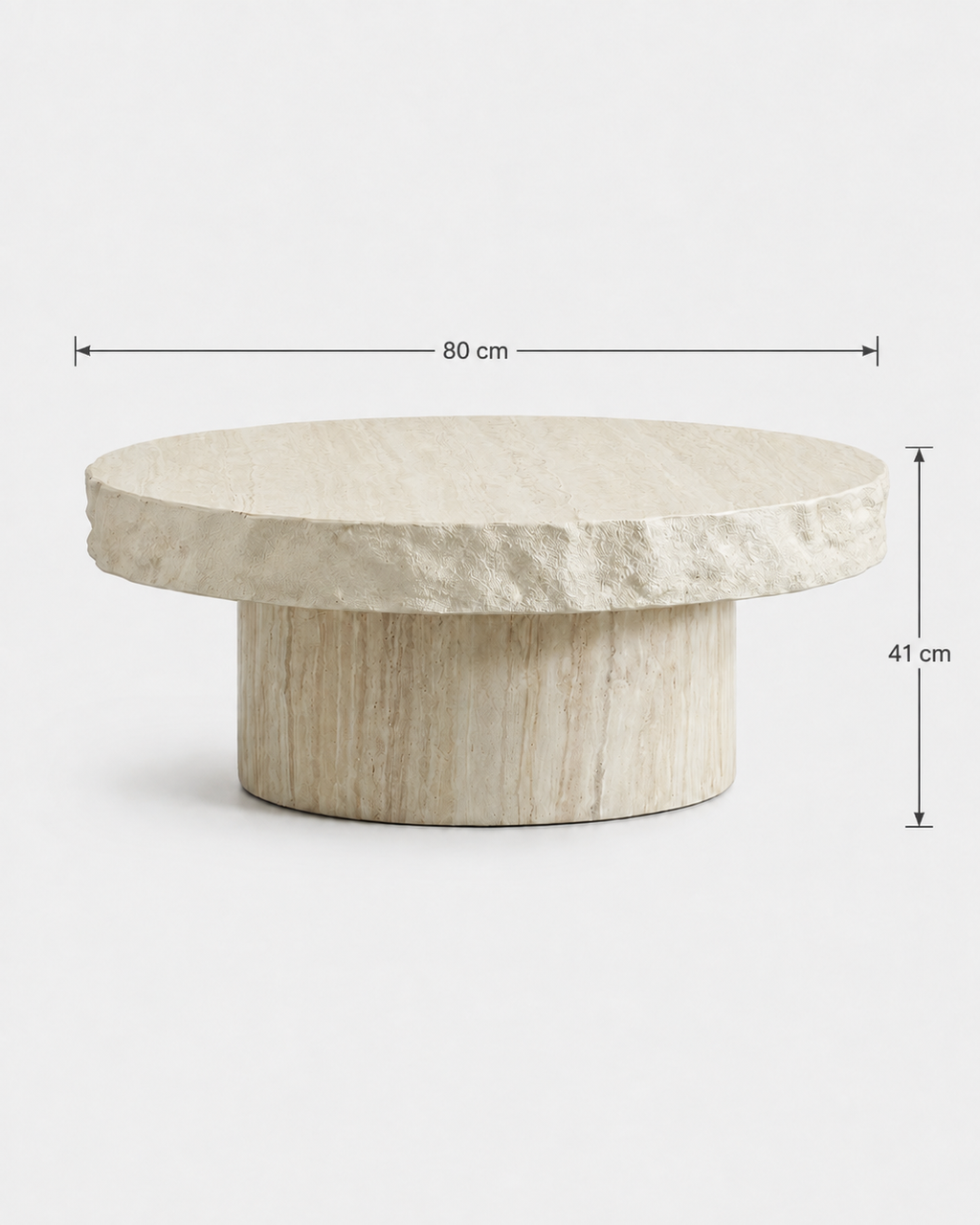 The Suna Coffee Table — Travertine
