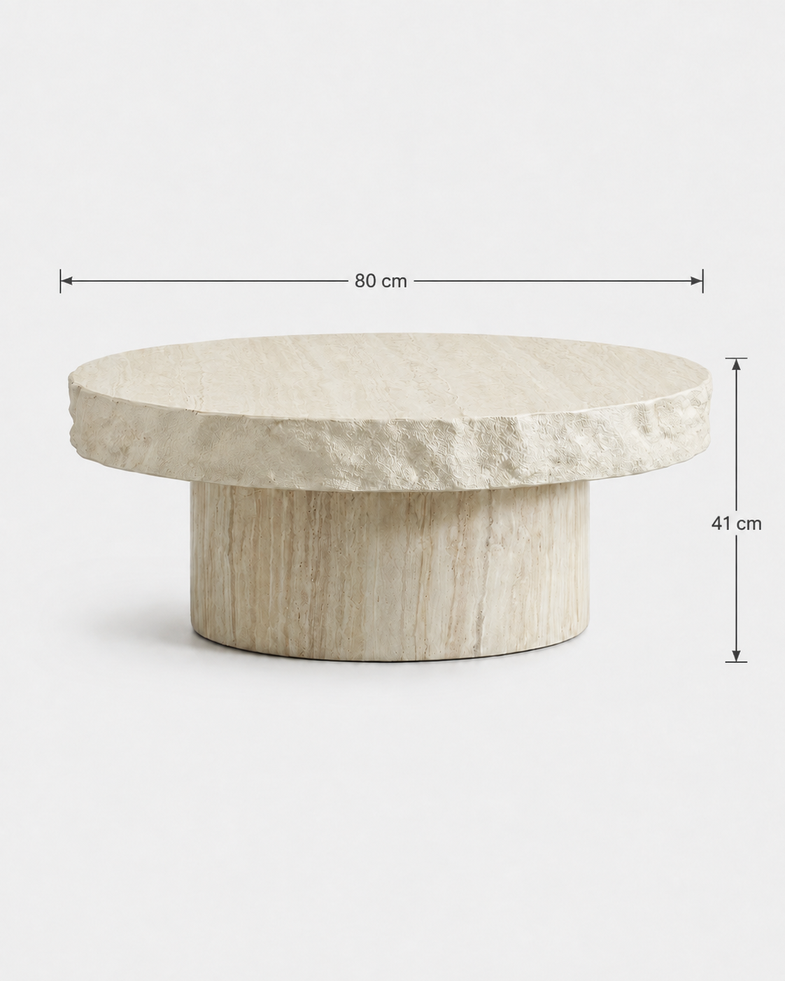 The Suna Coffee Table — Travertine