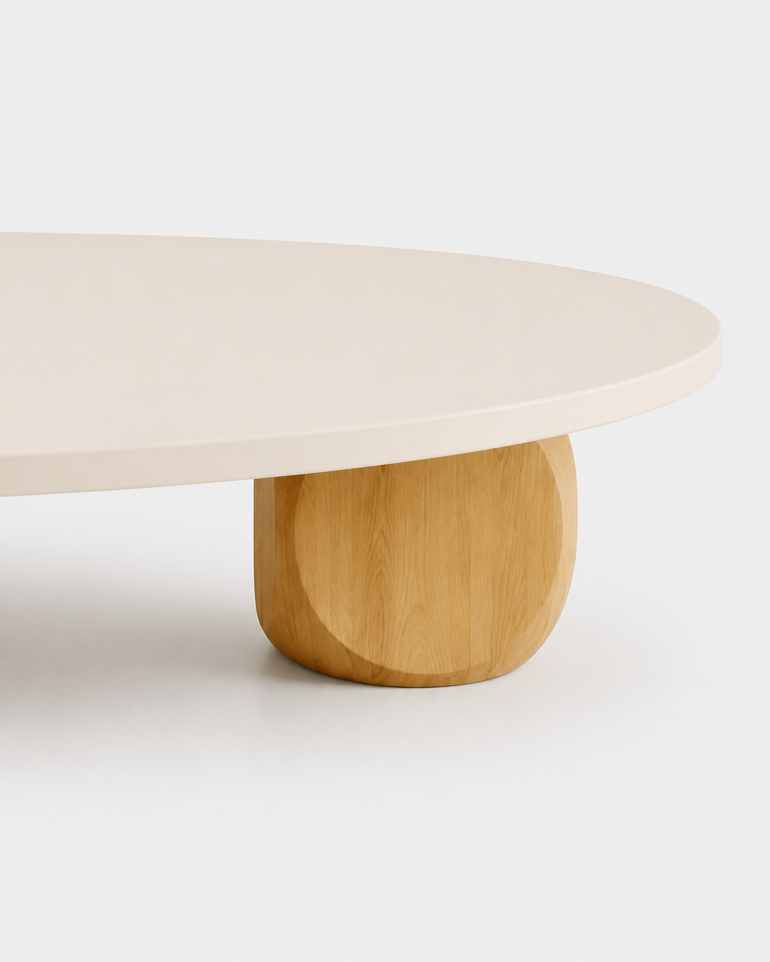 The Mizu Coffee Table — Oval Wood