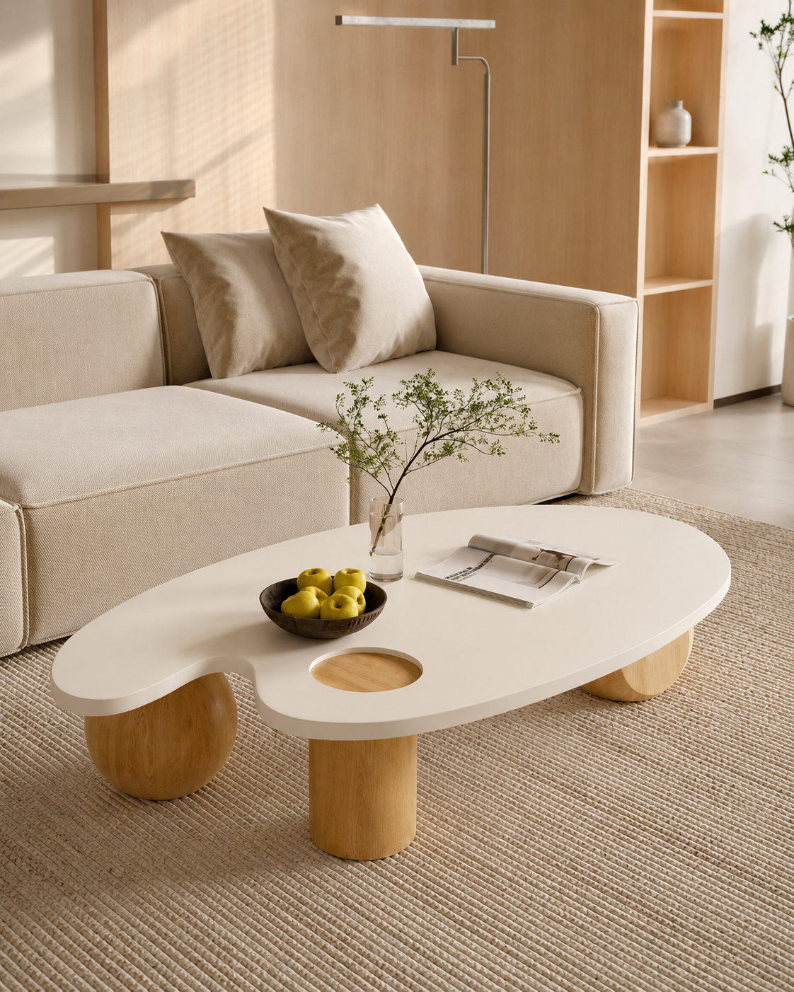 The Mizu Coffee Table — Oval Wood