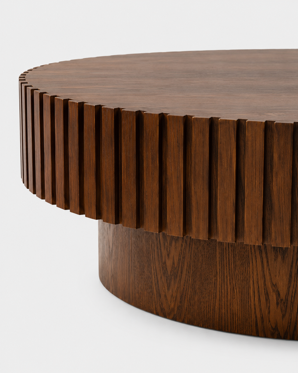 The Hida Coffee Table — Fluted Round