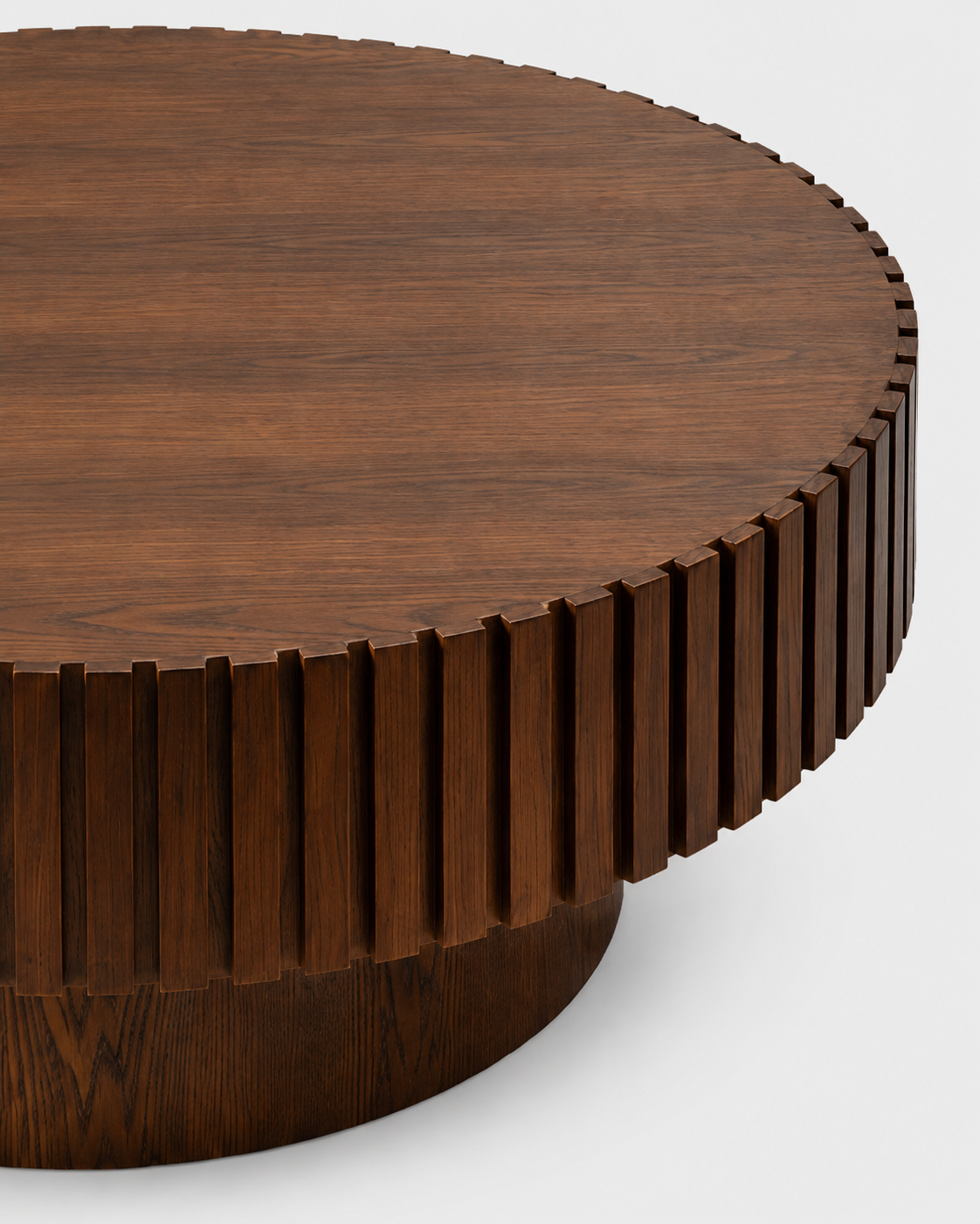 The Hida Coffee Table — Fluted Round