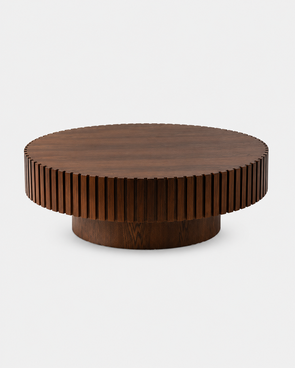 The Hida Coffee Table — Fluted Round