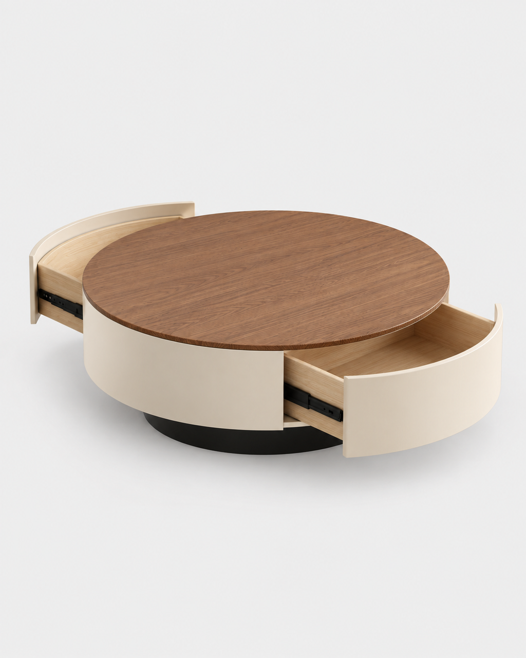 The Tomo Coffee Table — Rotating Storage