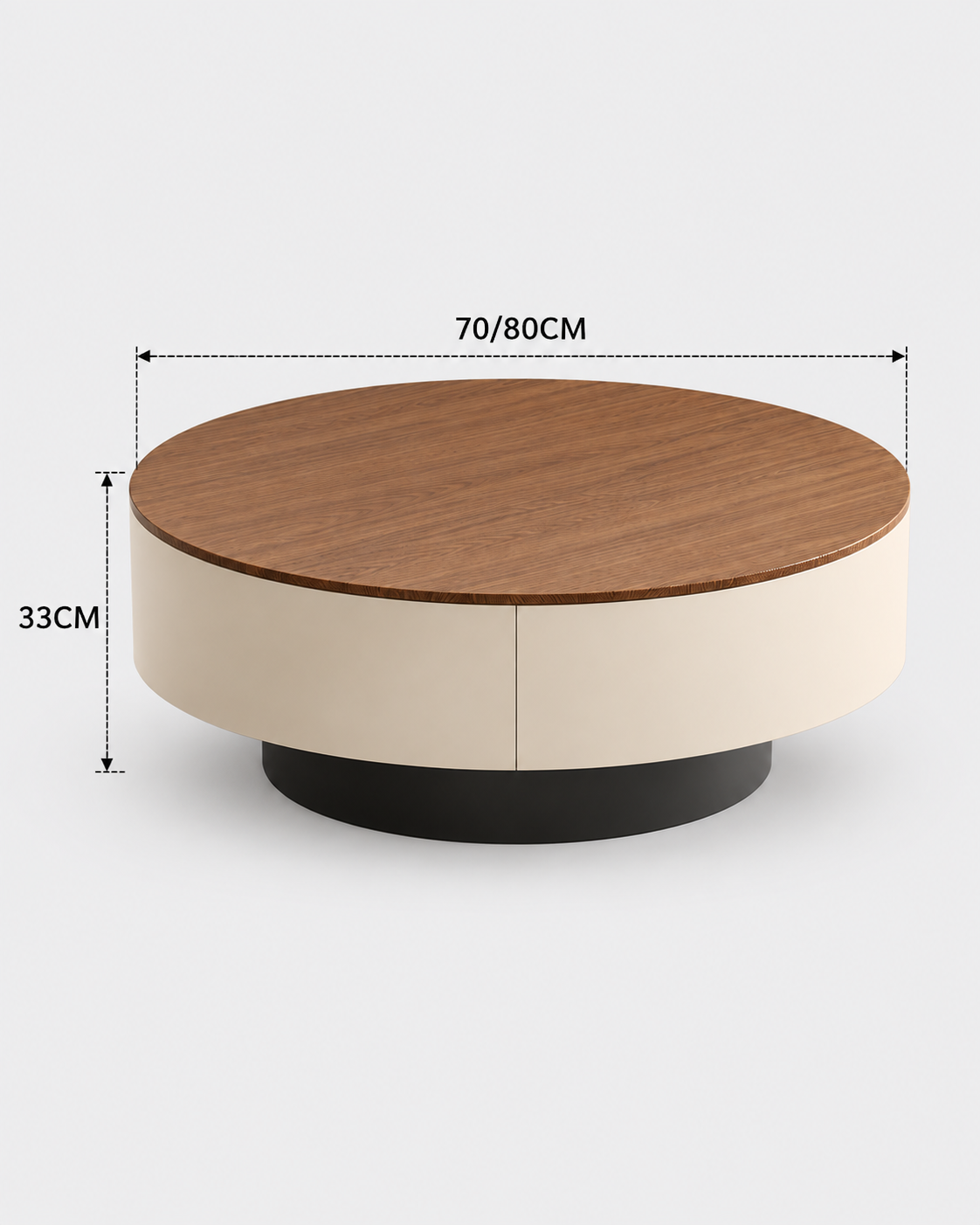 The Tomo Coffee Table — Rotating Storage
