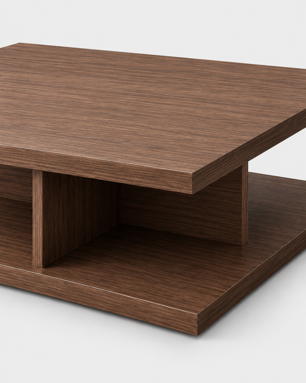 The Sumi Coffee Table — Layered Walnut