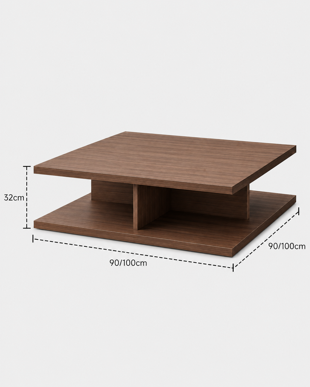 The Sumi Coffee Table — Layered Walnut